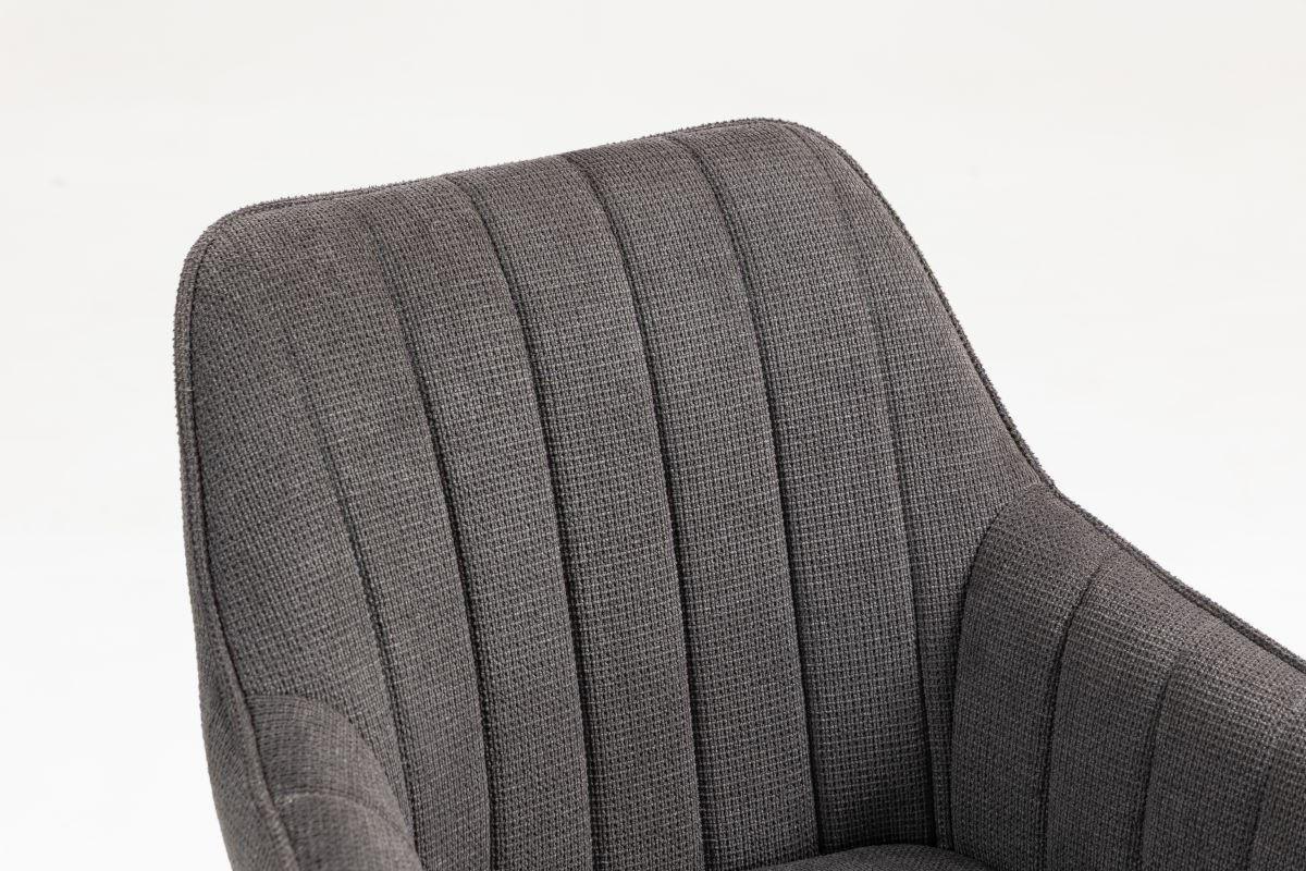 ARMLEHNSTUHL  in Eisen  - Anthrazit/Schwarz, MODERN, Textil/Metall (63/83/63cm) - Livetastic