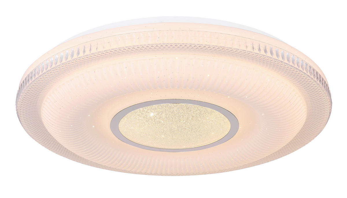 LED-DECKENLEUCHTE 50/8,8 cm   - Design, Glas/Kunststoff (50/8,8cm) - Globo