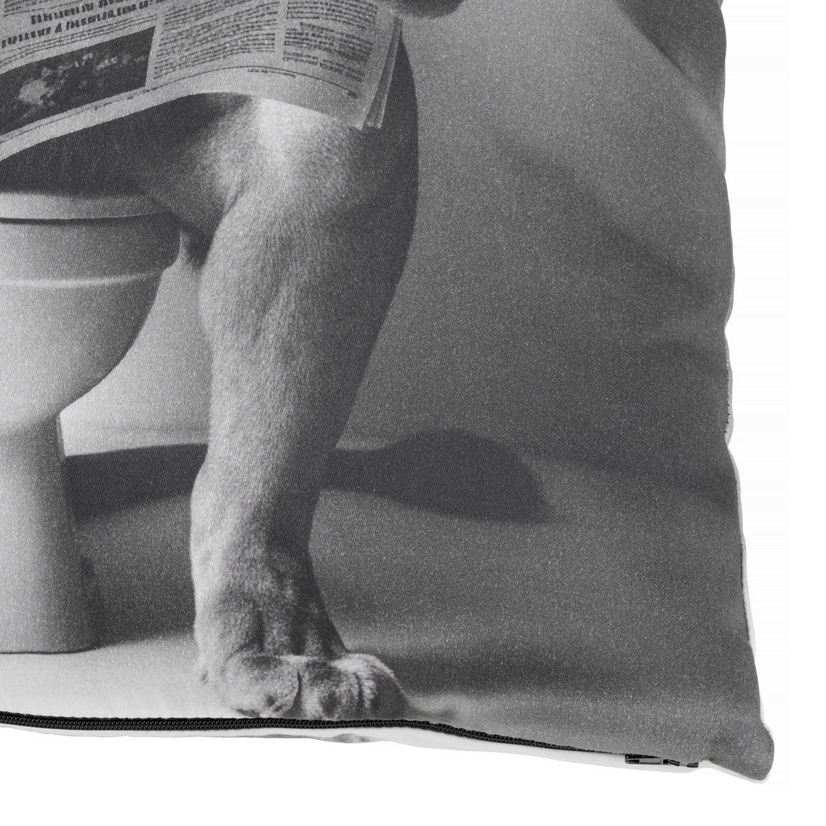 ZIERKISSEN   45/45 cm   - Grau, LIFESTYLE, Textil (45/45cm) - Ambia Home