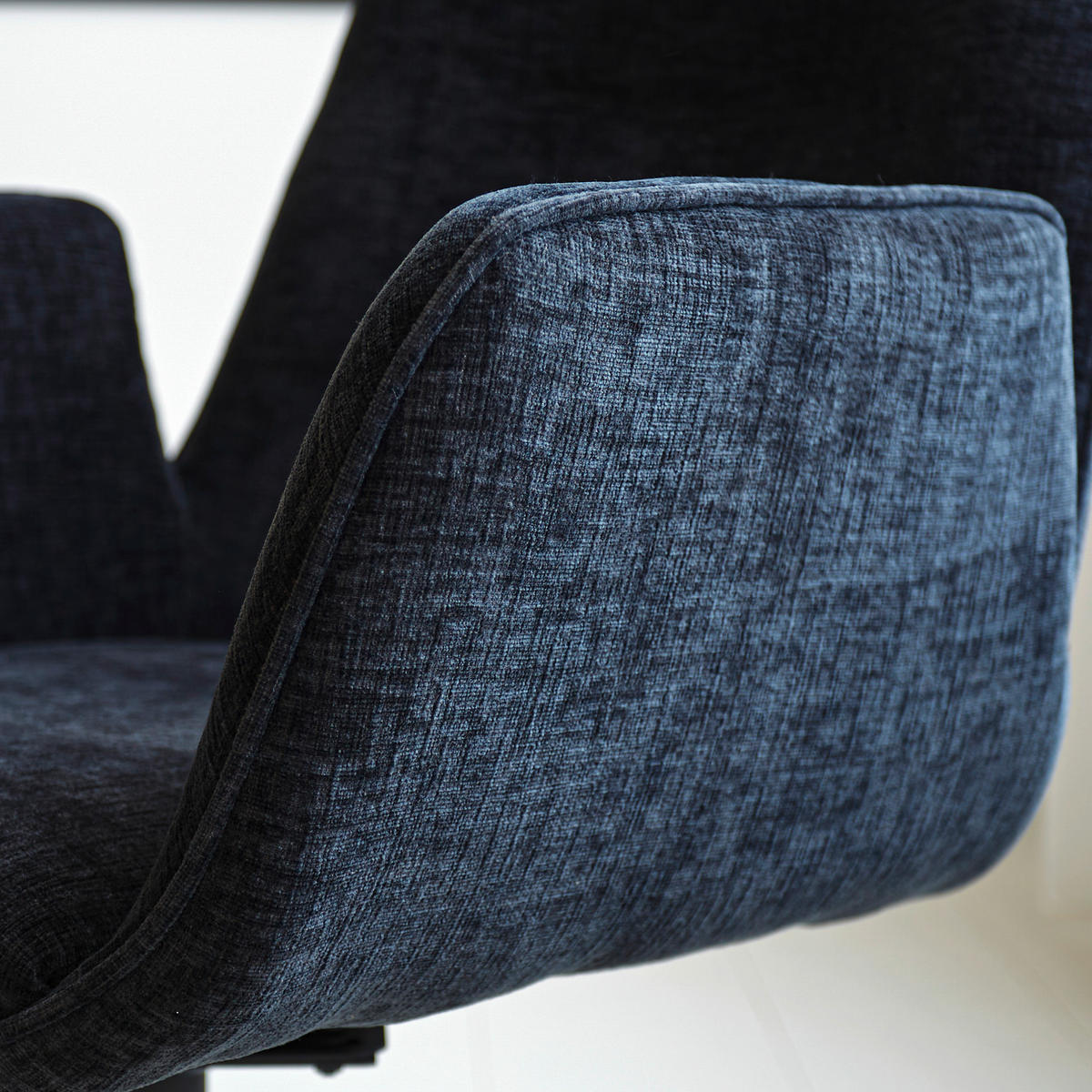 ŽIDLE S PODRUČKAMI, žinylka, černá - černá, Moderní, kov/textil (61/89/62cm) - MID.YOU