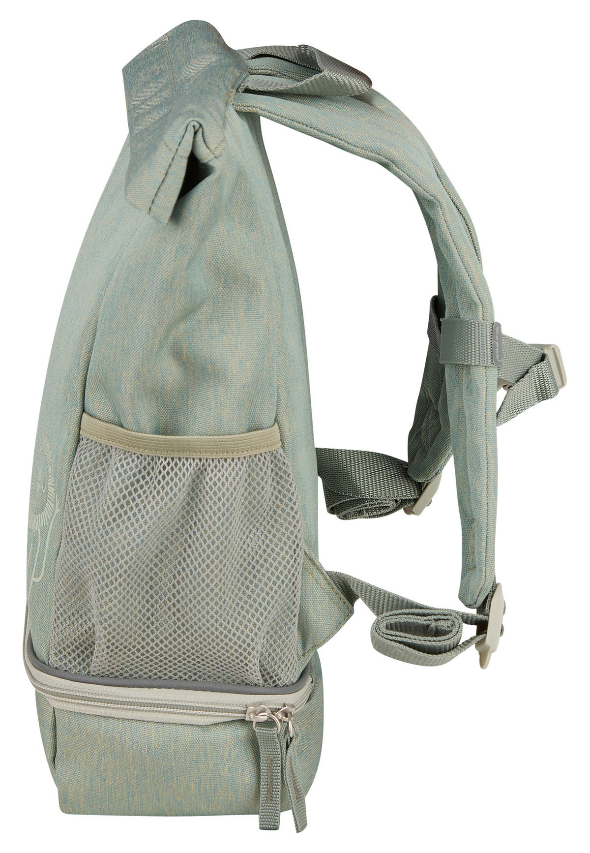 KINDERRUCKSACK Löwe Leo  - Salbeigrün, Basics, Textil (36/31/13cm) - Sterntaler