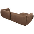 ECKSOFA in Lederlook Cappuccino  - Schwarz/Cappuccino, KONVENTIONELL, Kunststoff/Textil (175/278cm) - Carryhome