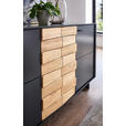 SIDEBOARD Grau, Eichefarben  186/87,2/46,4 cm  - Eichefarben/Anthrazit, Design, Holz/Holzwerkstoff (186/87,2/46,4cm) - Novel