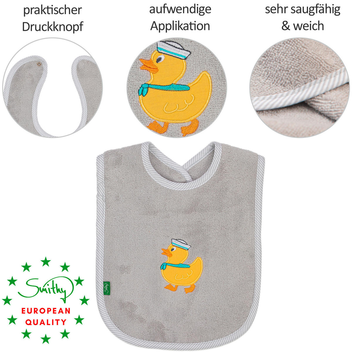 FROTTIERSET ENTE Grau  - Grau, Basics, Textil