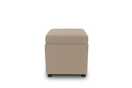 SITZBOX Uni - Beige/Schwarz, Design, Kunststoff/Textil (45/47/45cm) - LOOKS by W.Joop