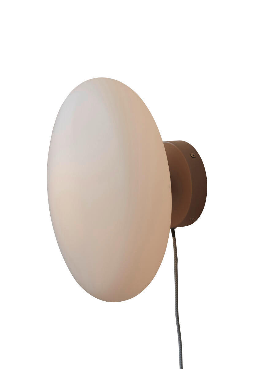 VÄGGLAMPA it's about RoMi 28,5/18,5 cm   - vit/sandfärgad, Trend, glas (28,5/18,5cm) - It's about Romi
