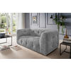 2-SITZER-SOFA Struktur Silberfarben  - Silberfarben/Schwarz, Design, Kunststoff/Textil (184/72/95cm) - Livetastic