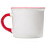 KAFFEEBECHER 240 ml - Rot/Weiß, LIFESTYLE, Keramik (12/8/9,5cm) - Gmundner KAFFEEBECHER 240 ml - Rot/Weiß, LIFESTYLE, Keramik (12/8/9,5cm) - Gmundner