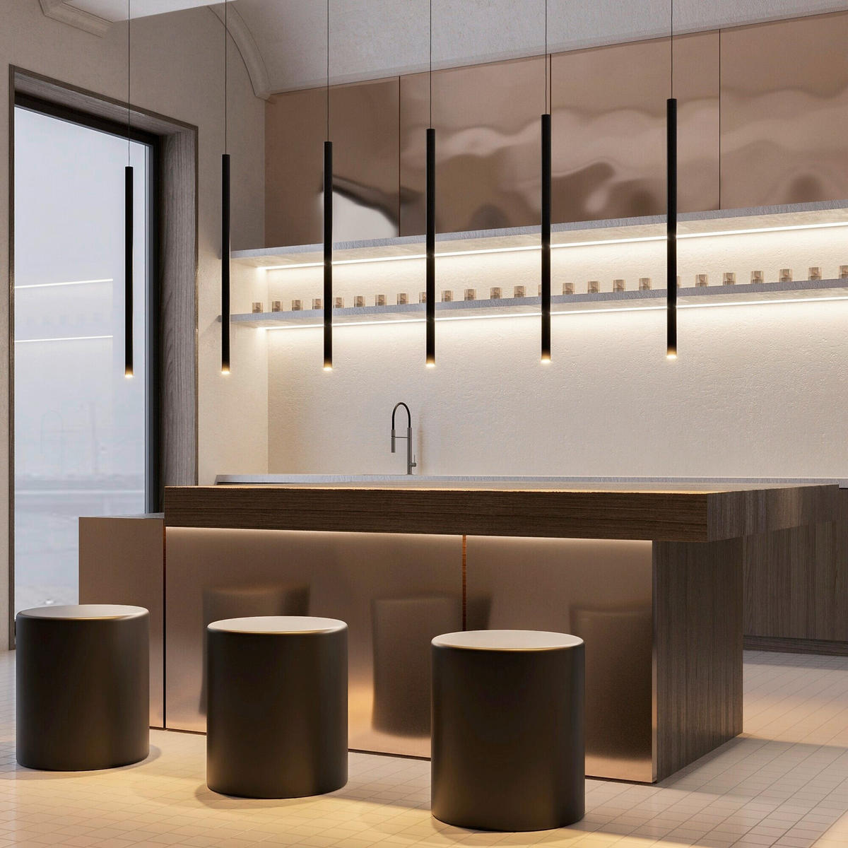 PENDELLEUCHTE 3/380 cm    - Weiss, Design, Metall (3/380cm) - MAYTONI