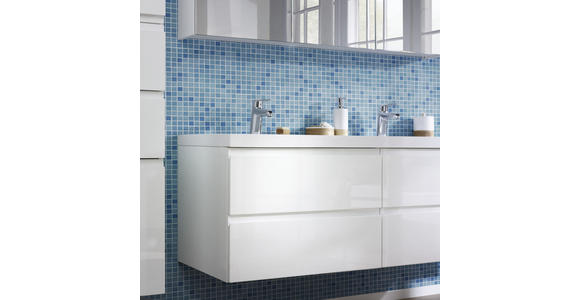 BADEZIMMER in 140 cm - Weiß, Design, Glas/Holz (140cm) - Novel