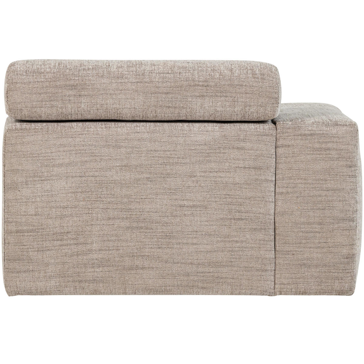 SOFAELEMENT Novi Webstoff Naturfarben  - Schwarz/Naturfarben, Design, Kunststoff/Textil (109/86/113cm) - Livetastic