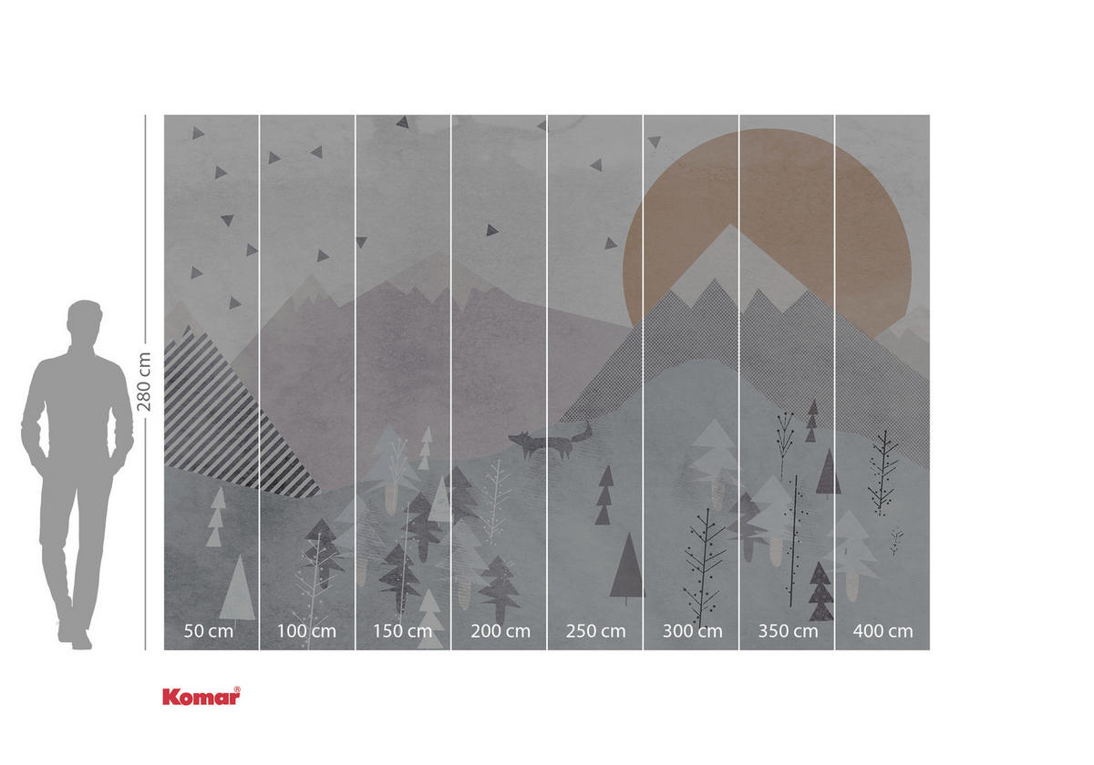 FOTOTAPET 400/280 cm  - multicolor, Trend, papper (400/280cm)