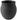 VASE Collier Noir 17,5 cm  - Schwarz, Keramik (16,5/16,5/17,5cm) - Villeroy & Boch