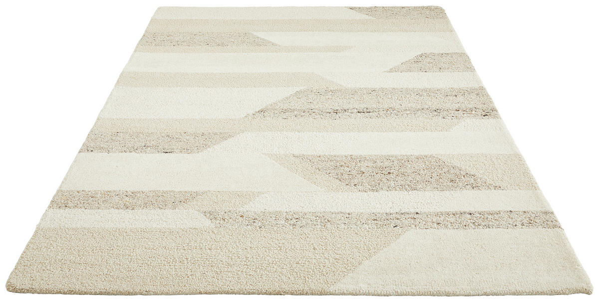 VLNENÝ KOBEREC, 130/190 cm, béžová - béžová, Design, textil (130/190cm) - Linea Natura