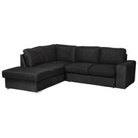 ECKSOFA Anthrazit Mikrofaser  - Chromfarben/Anthrazit, KONVENTIONELL, Textil/Metall (213/248cm) - MID.YOU