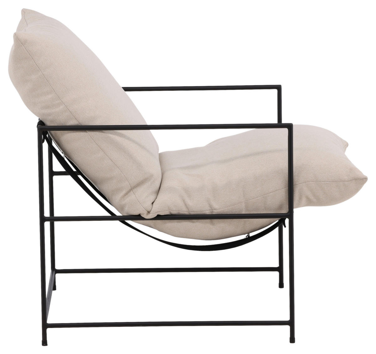 FÅTÖLJ i textil, metall vit  - vit, Design, metall/textil (68.5/97.5/90cm) - Livetastic