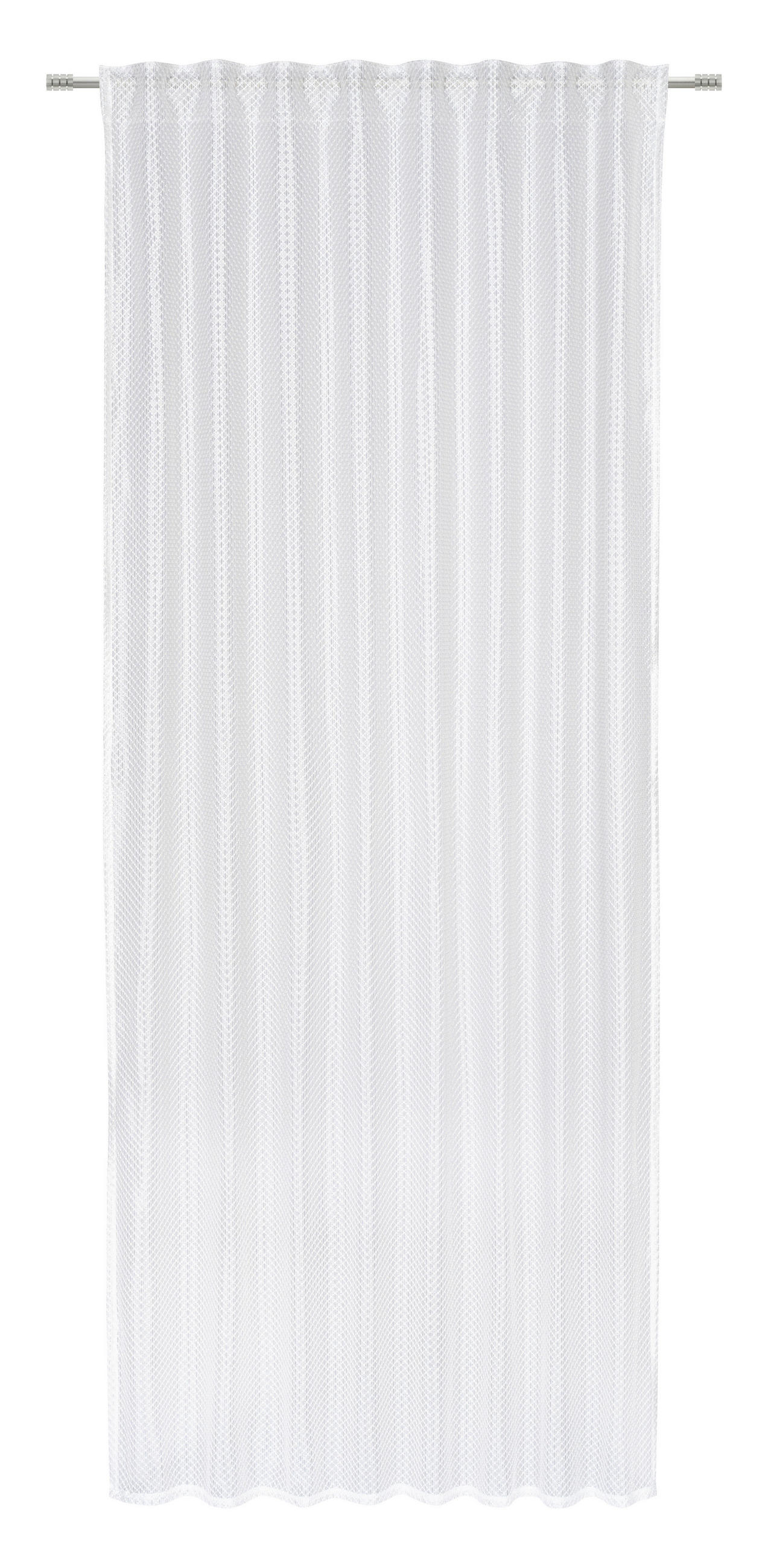 HOTOVÝ ZÁVES, polopriehľadné, 135/245 cm - biela, Trend, textil (135/245cm) - Esposa