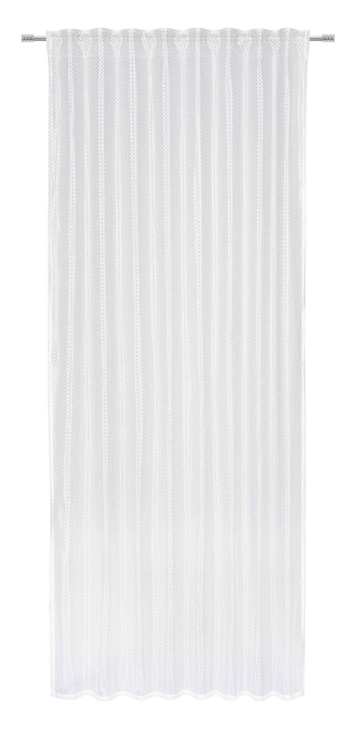 HOTOVÝ ZÁVES, polopriehľadné, 135/245 cm - biela, Trend, textil (135/245cm) - Esposa