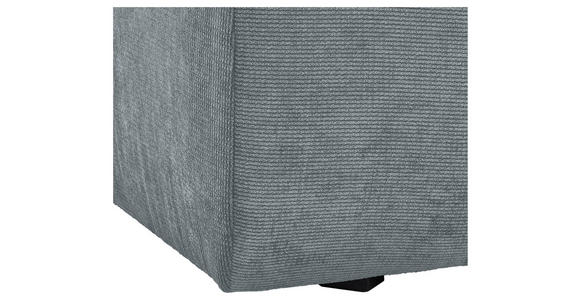 BIGSOFA Feincord Blaugrau, Anthrazit  - Anthrazit/Blaugrau, Design, Kunststoff/Textil (260/90/140cm) - Carryhome