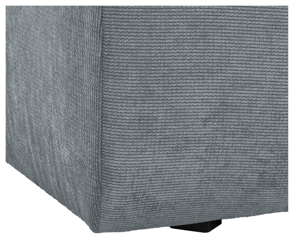 BIGSOFA Feincord Blaugrau, Anthrazit  - Anthrazit/Blaugrau, Design, Kunststoff/Textil (260/90/140cm) - Carryhome