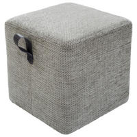 HOCKER Textil Grau  - Grau, Design, Textil (41/40/41cm) - Lomoco