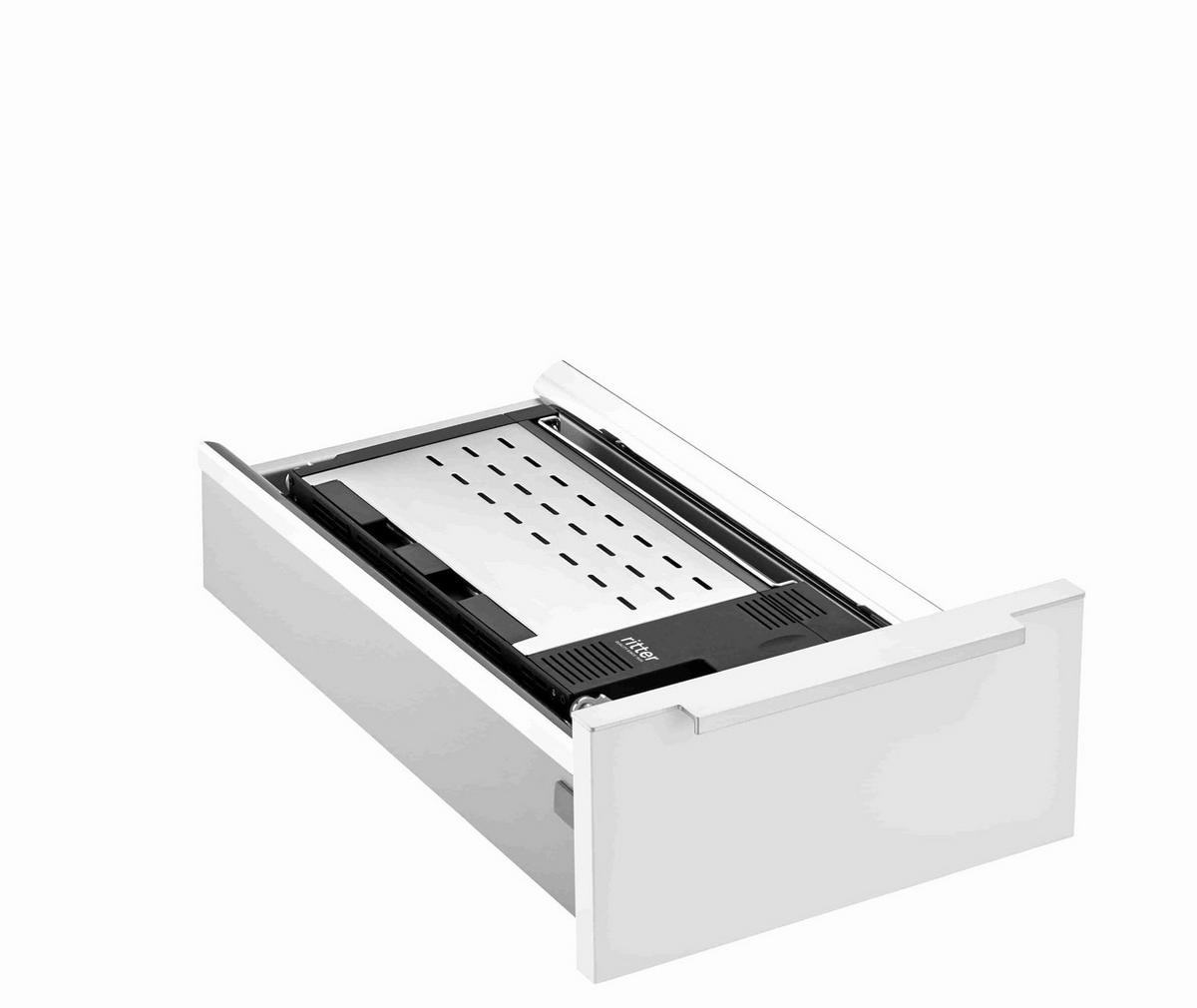 EINBAUTOASTER  - Edelstahlfarben/Schwarz, Basics, Metall (17,8/7,5/40cm) - HKT