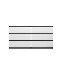 KOMODA   154/80/42 cm   bijela  - bijela, Design, drvni materijal (154/80/42cm)