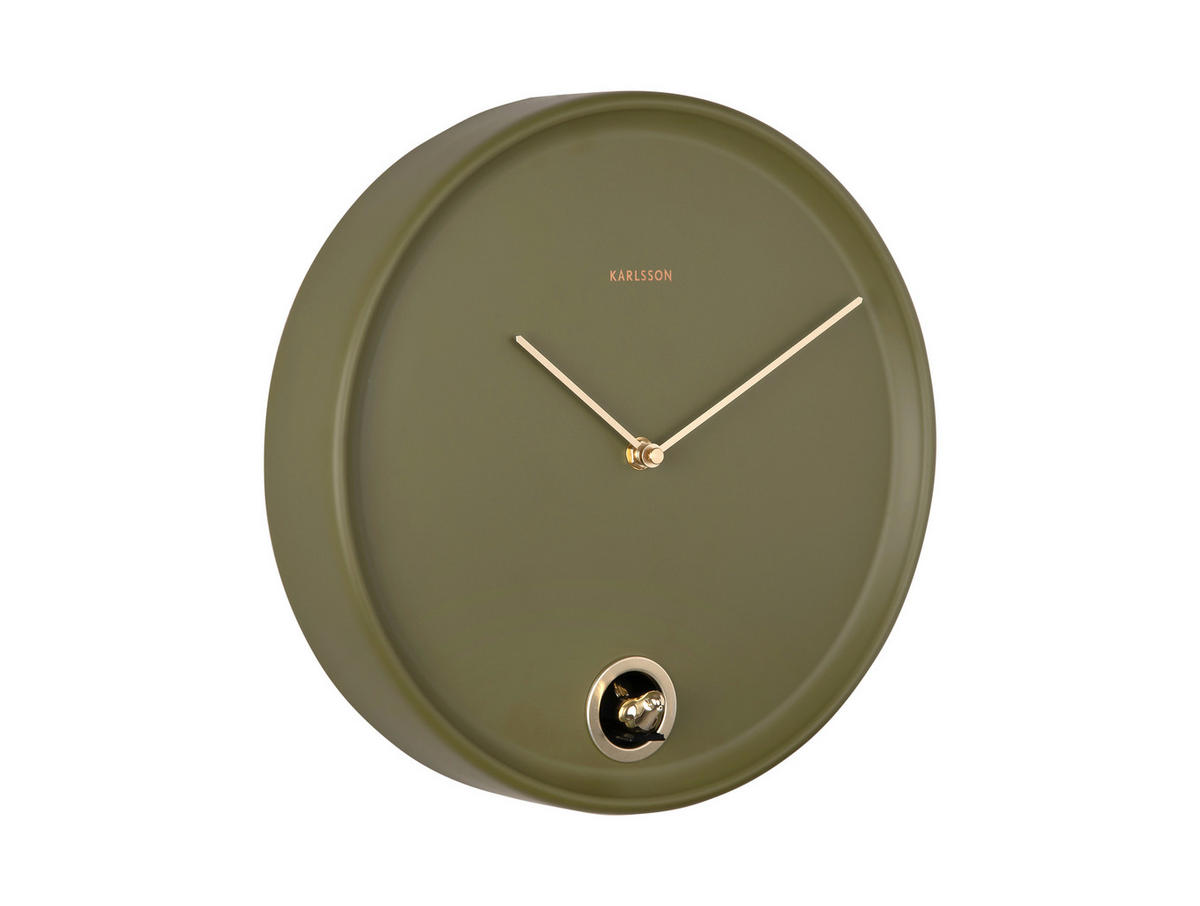WANDUHR esencia Grün  - Grün, Basics, Metall (30cm) - Karlsson