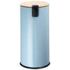 ABFALLEIMER 30 l  Metall  - Schwarz/Hellblau, Design, Kunststoff/Metall (30,5cm) - Echtwerk