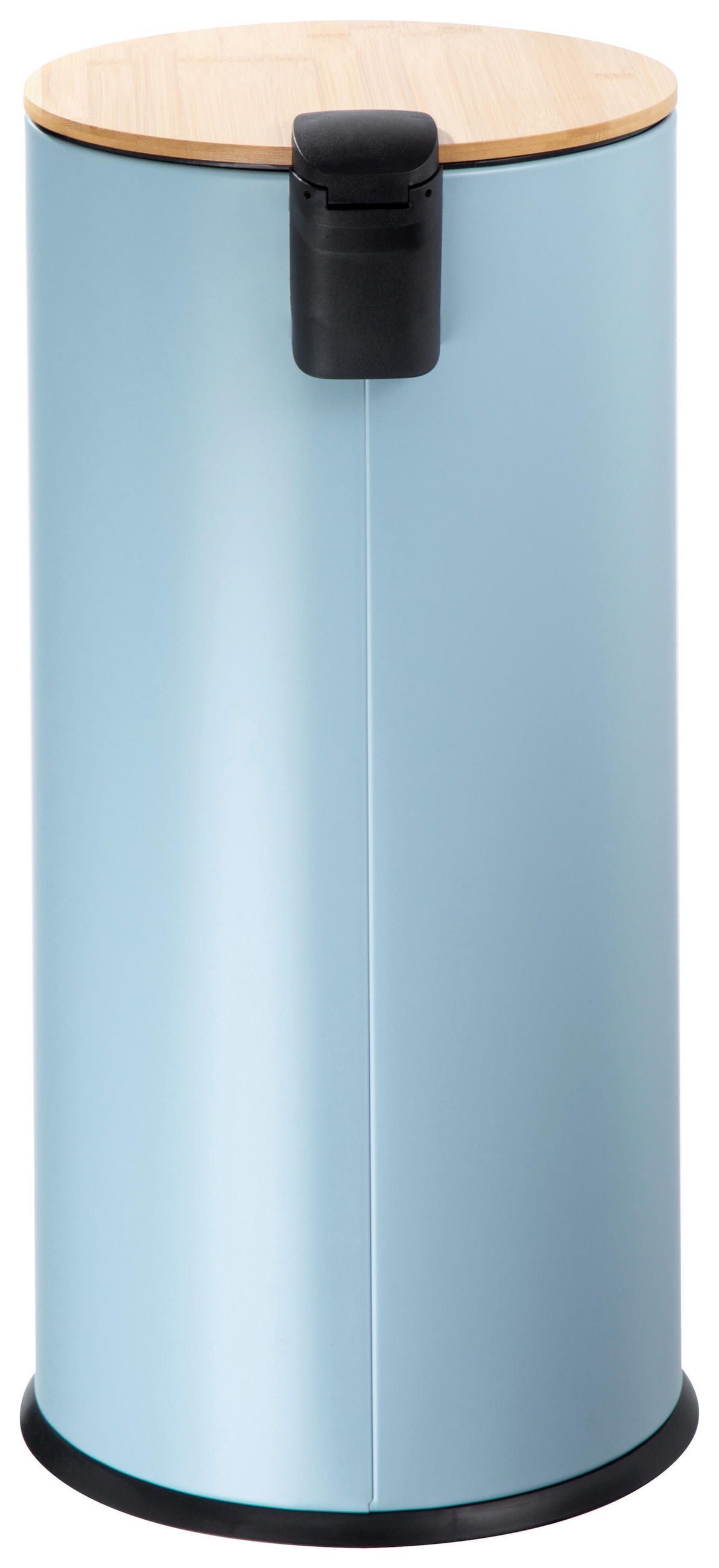 ABFALLEIMER 30 l  Metall  - Schwarz/Hellblau, Design, Kunststoff/Metall (30,5cm) - Echtwerk