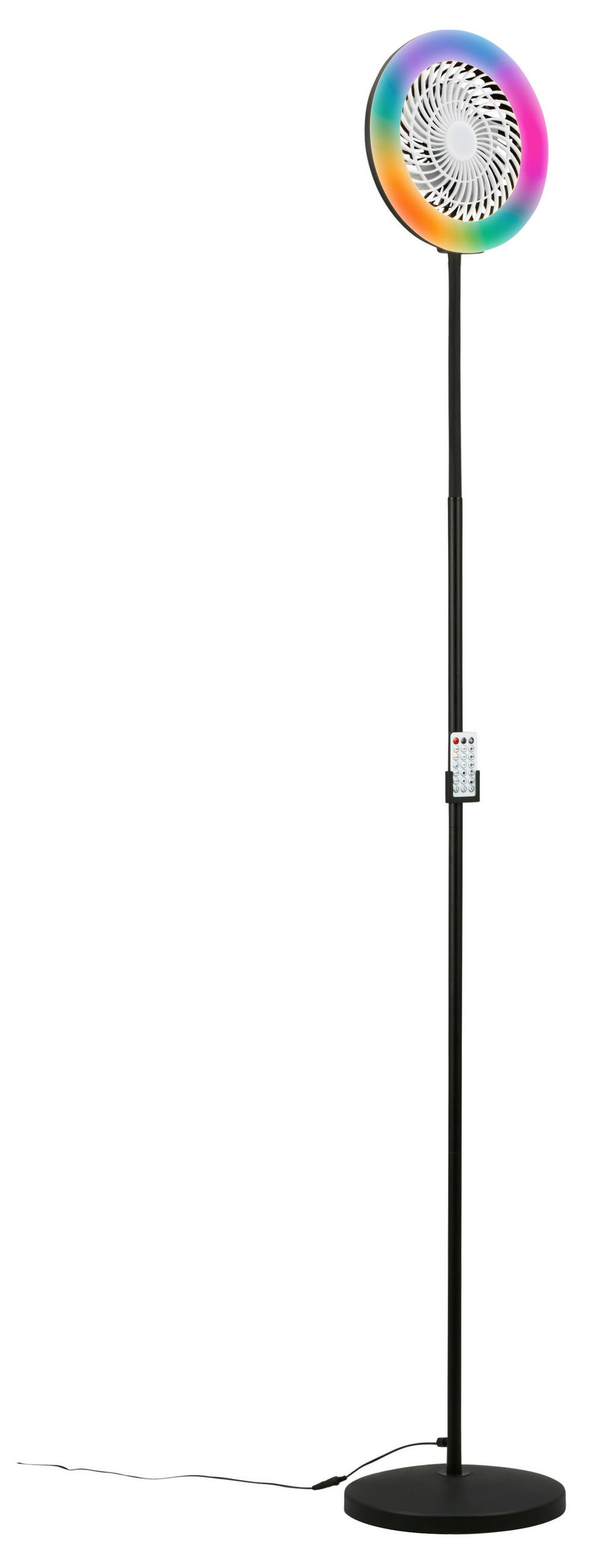STOJANOVÝ VENTILÁTOR - čierna, Design, kov/plast (28/1850cm)