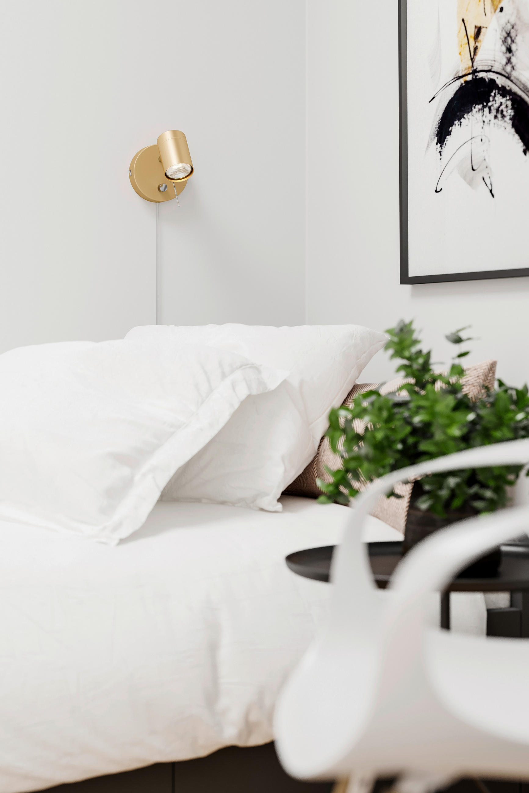 BODOVÉ SVIETIDLO, 35 W/GU10, 11/13 cm  - zlatá, Basics, kov (11/13cm) - By Rydéns