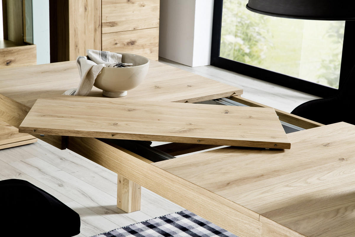 MATBORD i trä, trämaterial 160-260/90/77 cm   - ekfärgad, Design, trämaterial/trä (160-260/90/77cm) - Livetastic