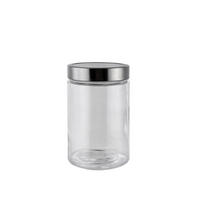 RECIPIENT DEPOZITARE ALIMENTE  1,2 l  - străveziu/culoare inox, Basics, plastic/sticlă (11/17cm) - Boxxx