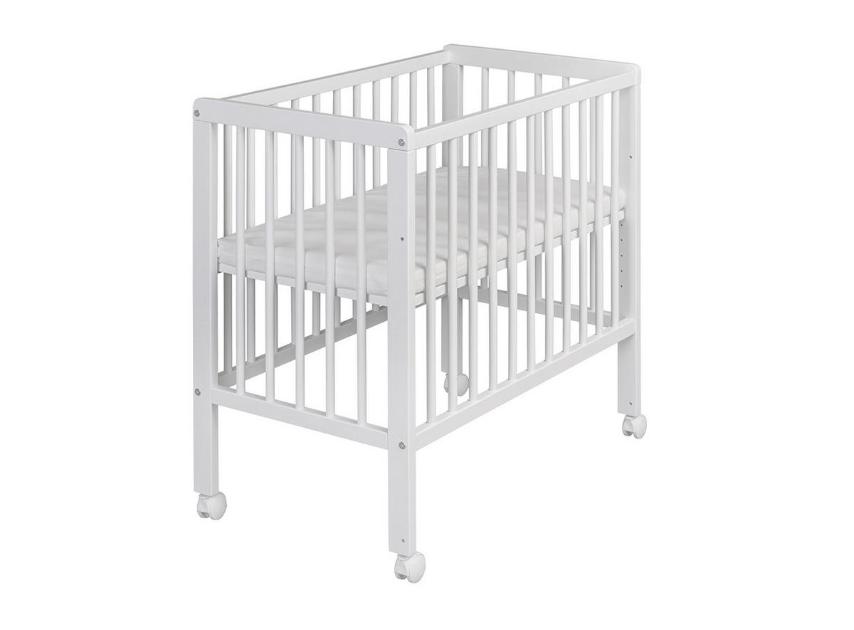 BEISTELLBETT NINA 85/48/83 cm  - Weiß, Basics, Holz (85/48/83cm) - My Baby Lou