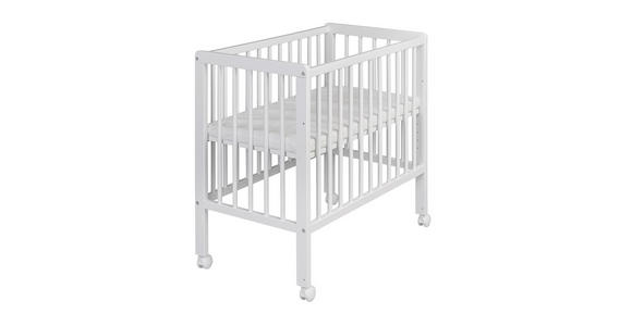 BEISTELLBETT NINA Wildkernbuche Hartholz Weiß  - Weiß, Basics, Holz (85/48/83cm) - My Baby Lou