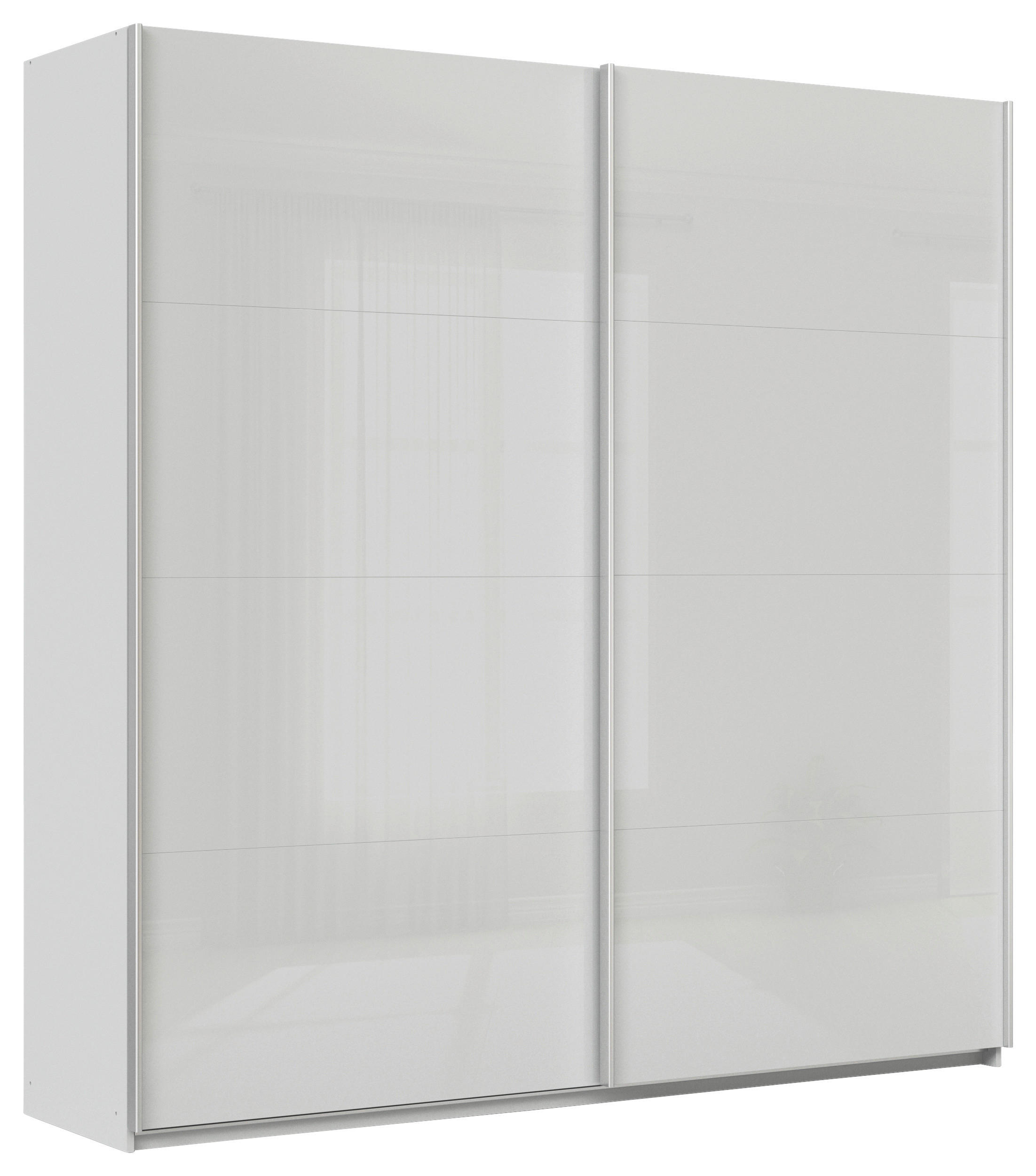 Schwebetürenschrank B: 225cm Feldkirch Seidengrau