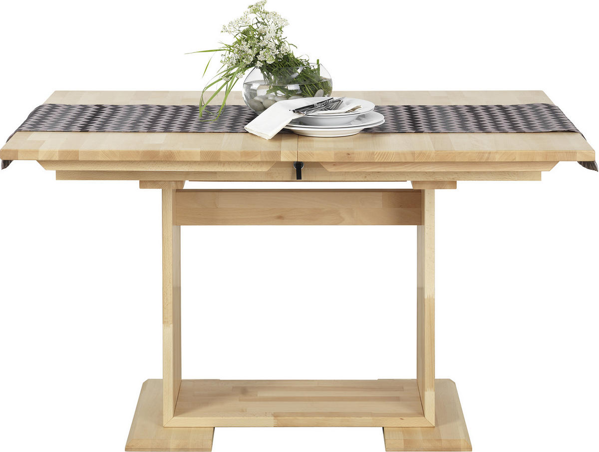 ESSTISCH Buchefarben rechteckig  ausziehbar  - Buchefarben, KONVENTIONELL, Holz (130/90/75cm) - Livetastic