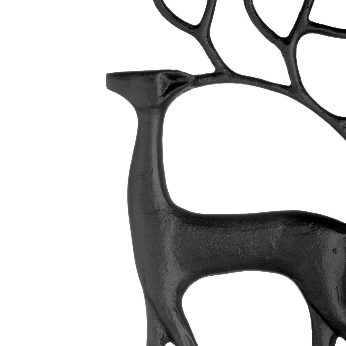 DEKOHIRSCH - Schwarz, LIFESTYLE, Metall (42/7,5/69cm)