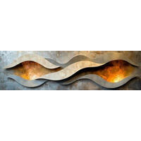 ALUMINIUMBILD Abstraktes  - Multicolor, Basics, Metall (180/50/2cm) - Euroart