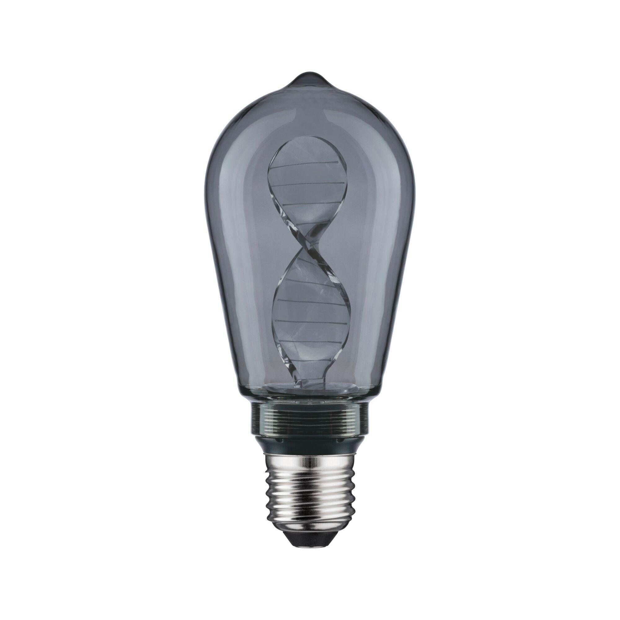 DEKO-LEUCHTMITTEL E27  3,5 W  - Grau, Basics, Glas (6,4/14,2cm) - Paulmann