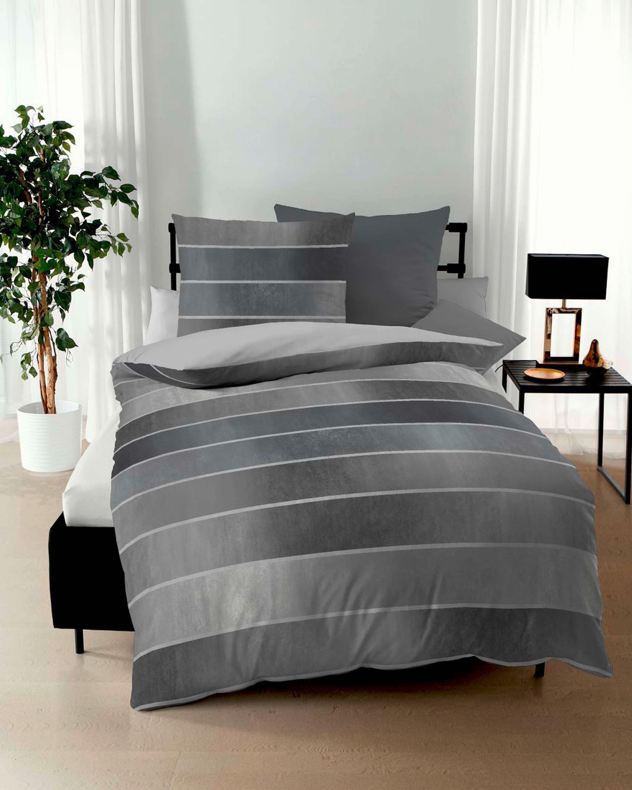 POSTELJNINA TIMELESS 240/220 cm saten siva - siva, Design, tekstil (240/220cm) - Kaeppel