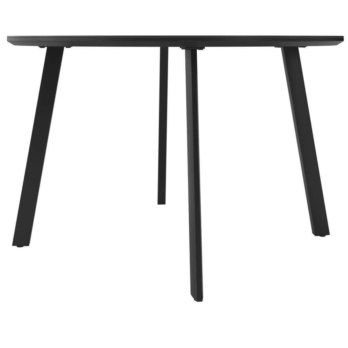 GARTENTISCH 120/120/75 cm Metall, Glas, Keramik rund  - Anthrazit, Design, Glas/Keramik (120/120/75cm) - Ambia Garden