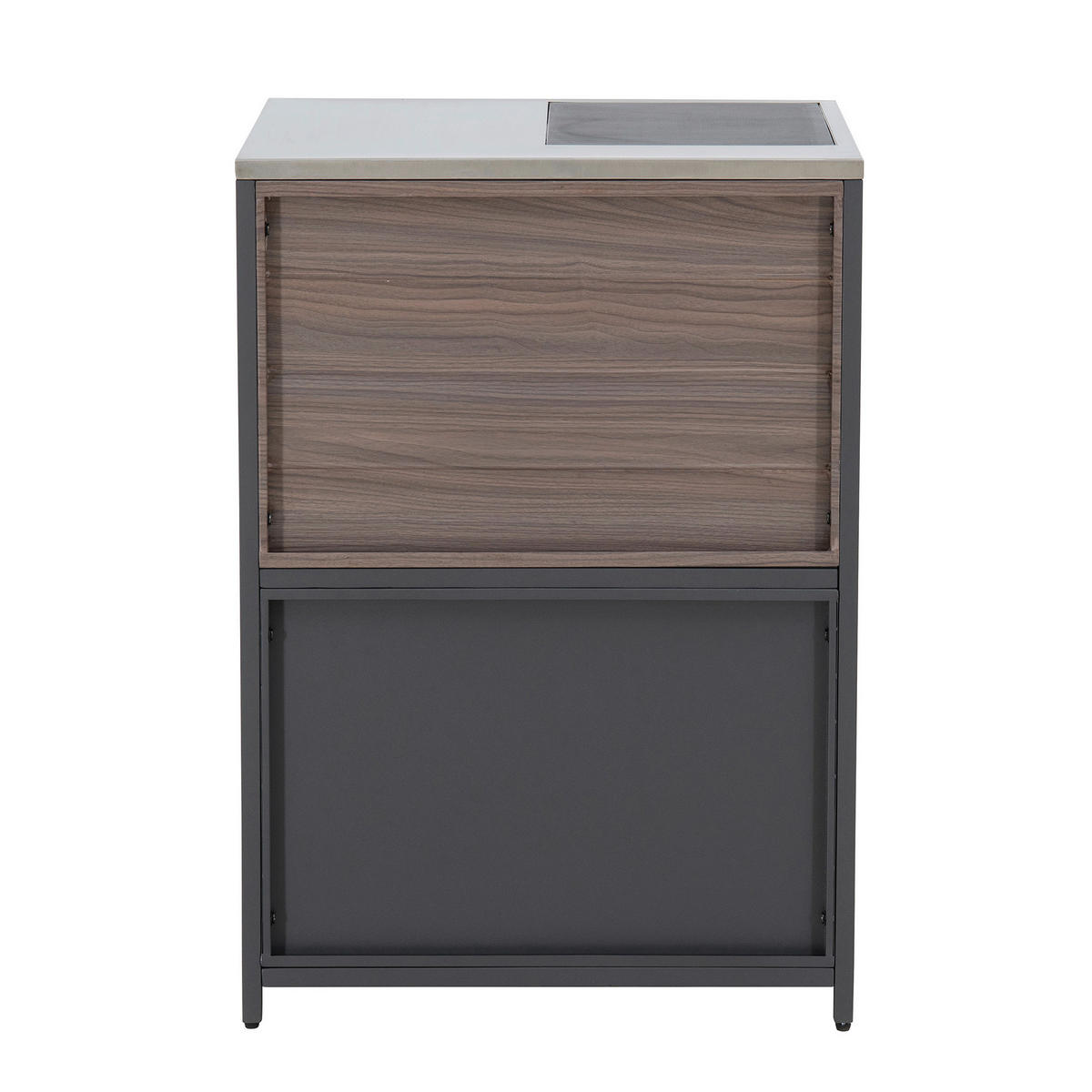 OUTDOORKÜCHE - Schwarz/Braun, Basics, Metall (63,5/91,5/54cm) - Modante