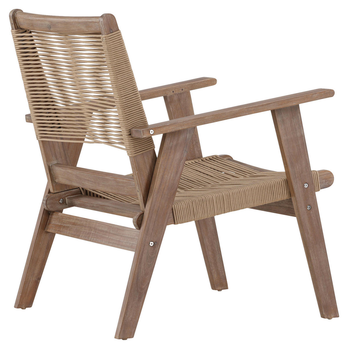 LOUNGEFÅTÖLJ  - brun, Klassisk, trä/textil (68/88/72cm) - Gardenson