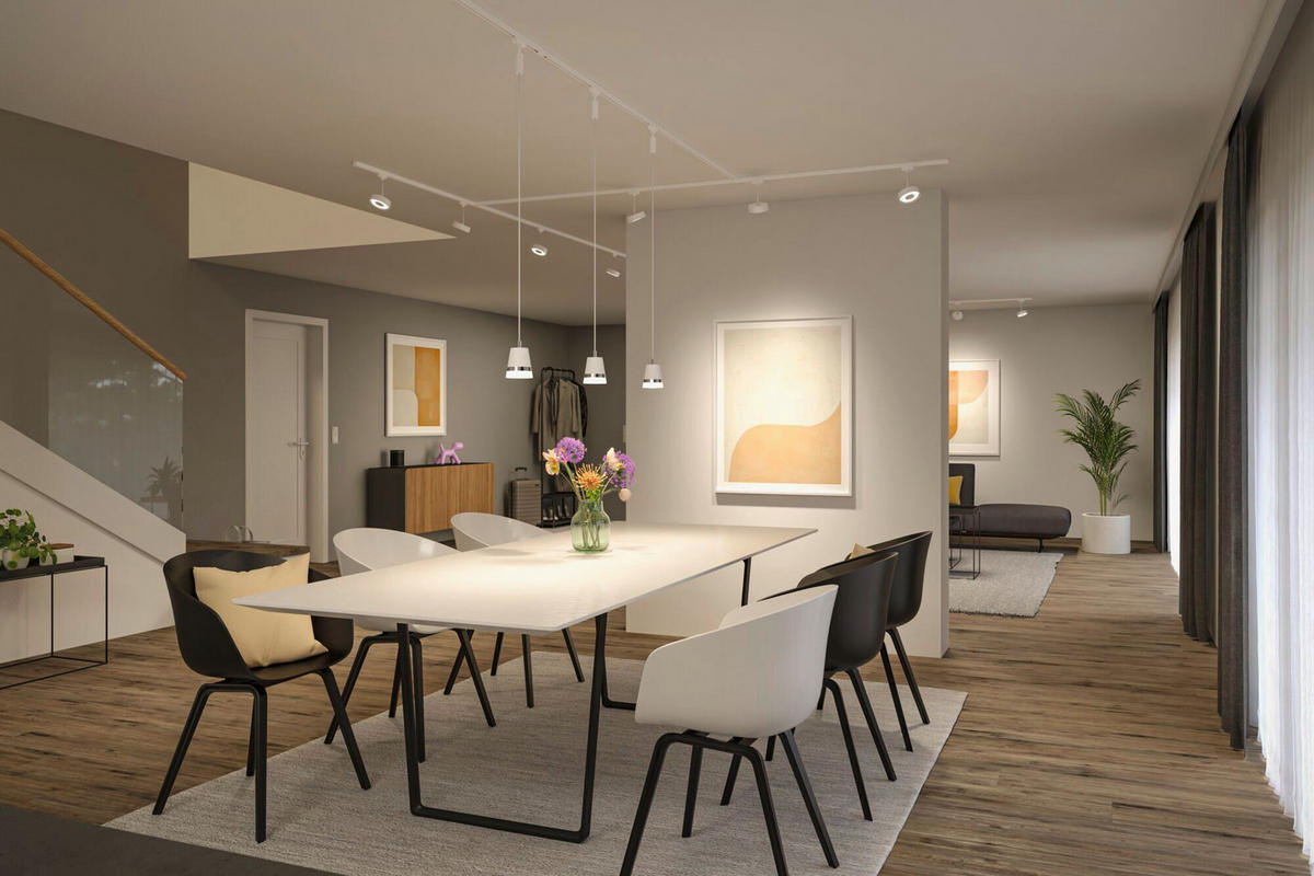 SCHIENENSYSTEM-STRAHLER Spot Circle 10.0/14.7 cm   - Weiß, Basics, Metall (10.0/14.7cm) - Paulmann