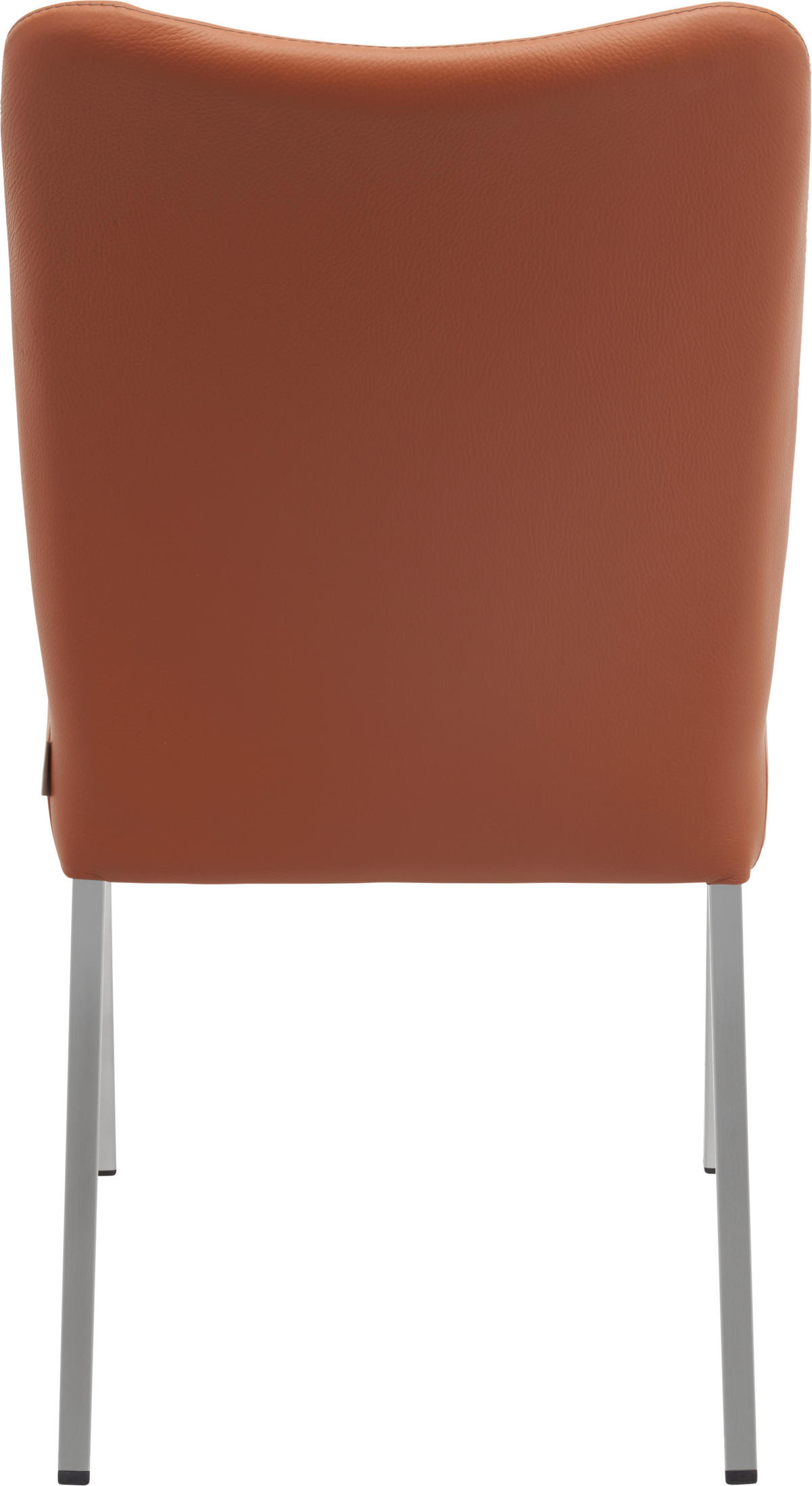 STUHL  in Edelstahl Filz Echtleder pigmentiert Metall, Textil, Leder  - Edelstahlfarben/Dunkelgrau, Design, Leder/Textil (46/89/63cm) - Bert Plantagie