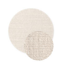 JUTETEPPICH 200 cm Bouclé Weiß rund  - Weiß, KONVENTIONELL, Textil (200cm) - Hanse Home