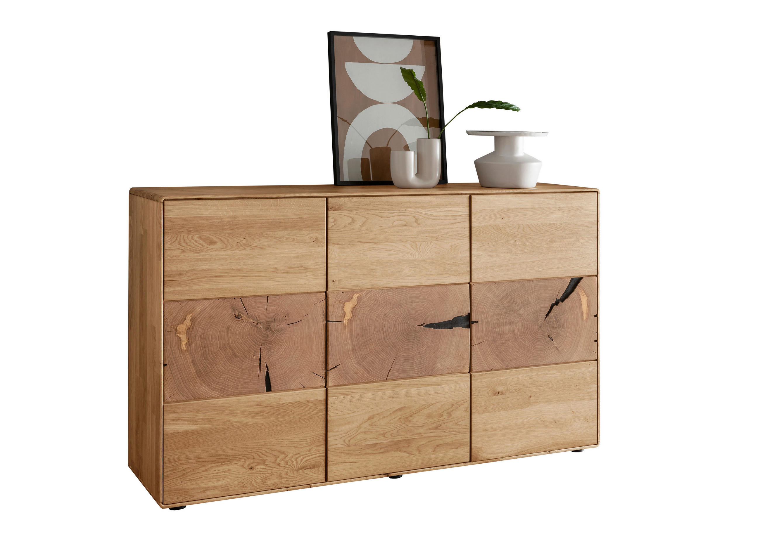 SIDEBOARD  150/89/40 cm  - Wildeiche, Basics, Holz (150/89/40cm) - Livetastic