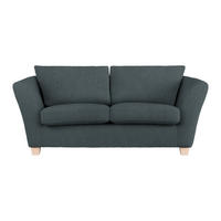2-SITZER-SOFA in Chenille Dunkelgrau  - Dunkelgrau/Naturfarben, Holz/Textil (190/70-85/95cm) - MID.YOU